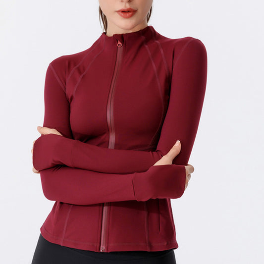 ENY21-73 top  Slim and breathable Yoga jacket woman