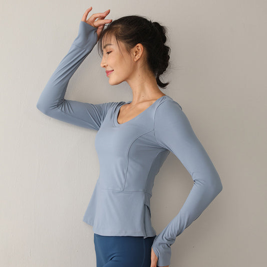 ENY20-053top  Slim and breathable Yoga jacket woman