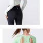 21-092top  Spring new pure color Lulu Yoga women's cross-border hot selling tight elastic sports fitness vest in Europe and America