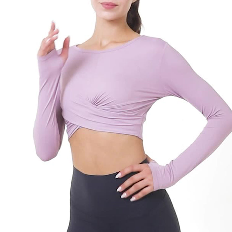 ENY21-71 top  Slim and breathable Yoga jacket woman