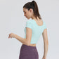 ENY21-068top  Slim and breathable Yoga jacket woman