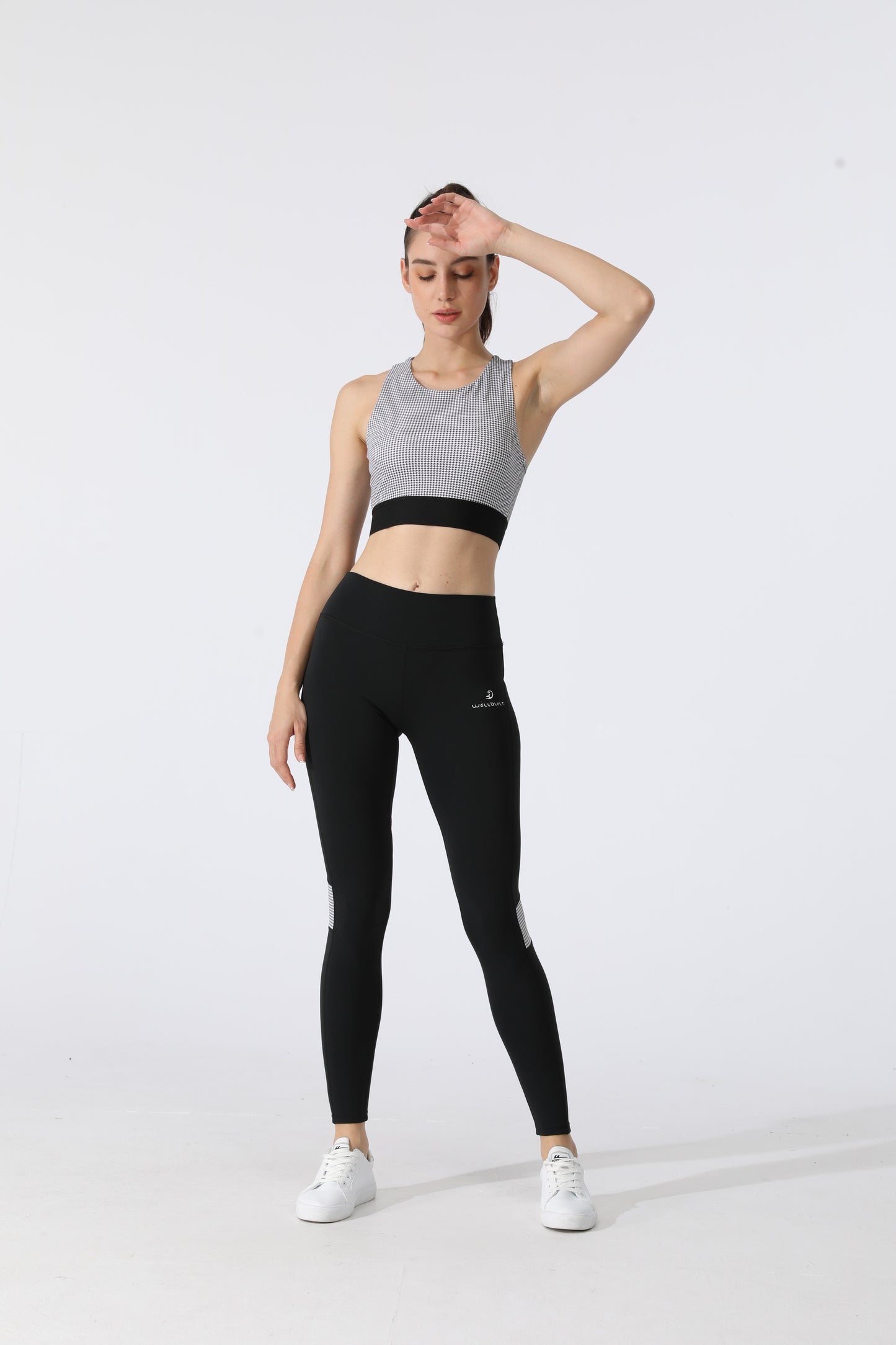 21-79-80 outfit Split skirt Yoga women's conservative high waist slim sports suit