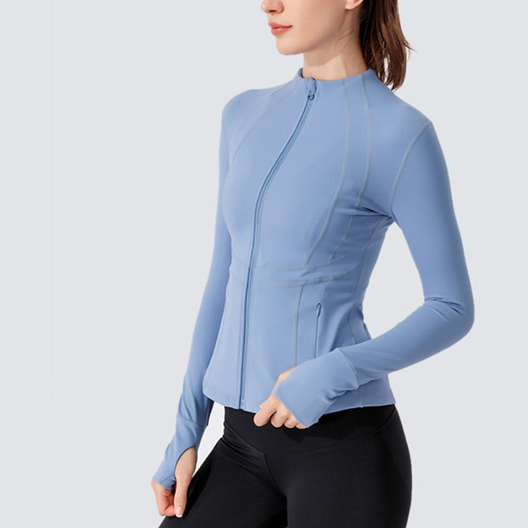 ENY21-73 top  Slim and breathable Yoga jacket woman