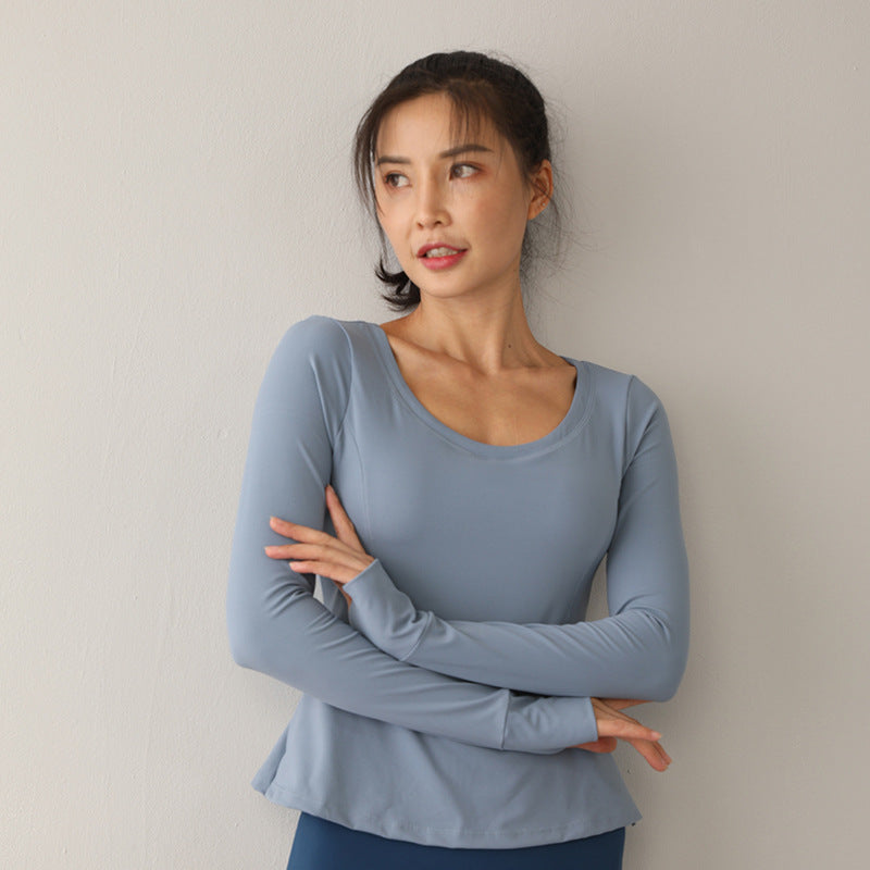 ENY20-053top  Slim and breathable Yoga jacket woman