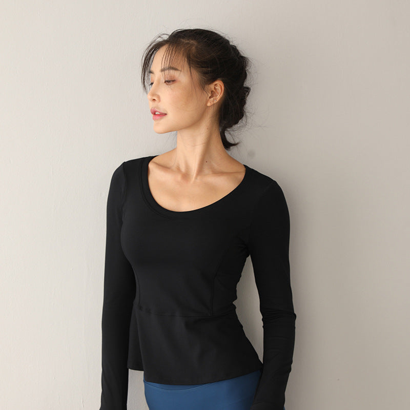 ENY20-053top  Slim and breathable Yoga jacket woman