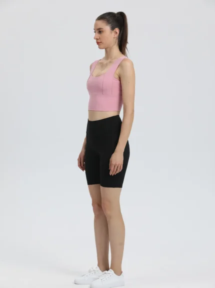 sprort007 粉色 yoga tank top side