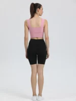 sprort007 粉色 yoga tank top back