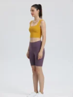 sprort007 柠檬黄 yoga tank top side