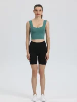 sprort007 水镜绿 yoga tank top front