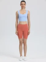 sprort007 天蓝 yoga tank top front