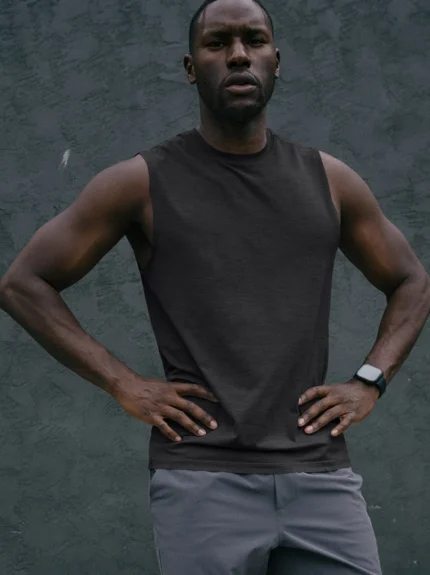 Men's Performance Muscle Tee 008 Black