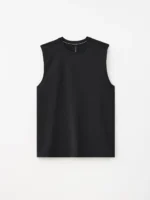 Men's Breathable Muscle Tee 019 Black