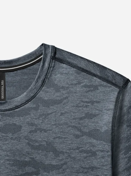 Men's Textured Knit Shirt 026 Navy