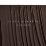 DM09-031 — Modal Spandex Rib Fabric — hanging fabric on wooden bar