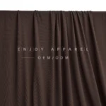 DM09-014 — Recycled Nylon Cotton-Feel Rib Fabric — hanging fabric on wooden bar