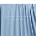 JL0088 — Lustrous Warp Knit Nylon Swim Fabric — hanging fabric on wooden bar