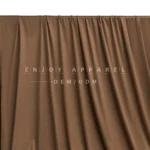 DL0053 — Weft Knit Faux Suede Fabric — hanging fabric on wooden bar